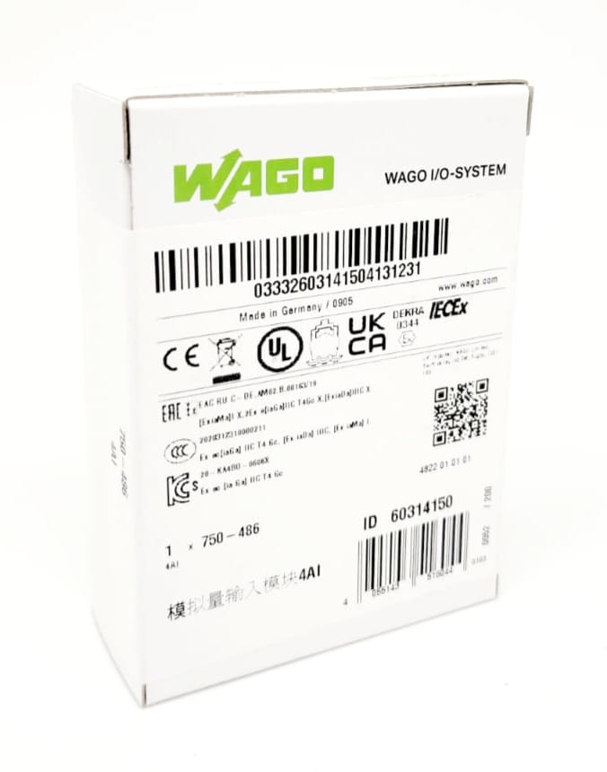 WAGO 750-486 - 4-Kanal-Analogeingang, 0/4 ... 20 mA