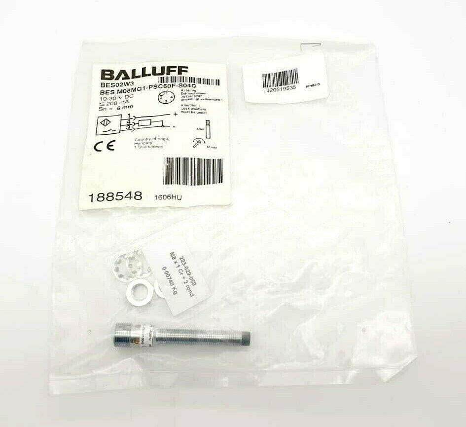 Balluff BES02W3 Induktive Standardsensoren Vorzugstypen BES M08MG1-PSC60F-S04G